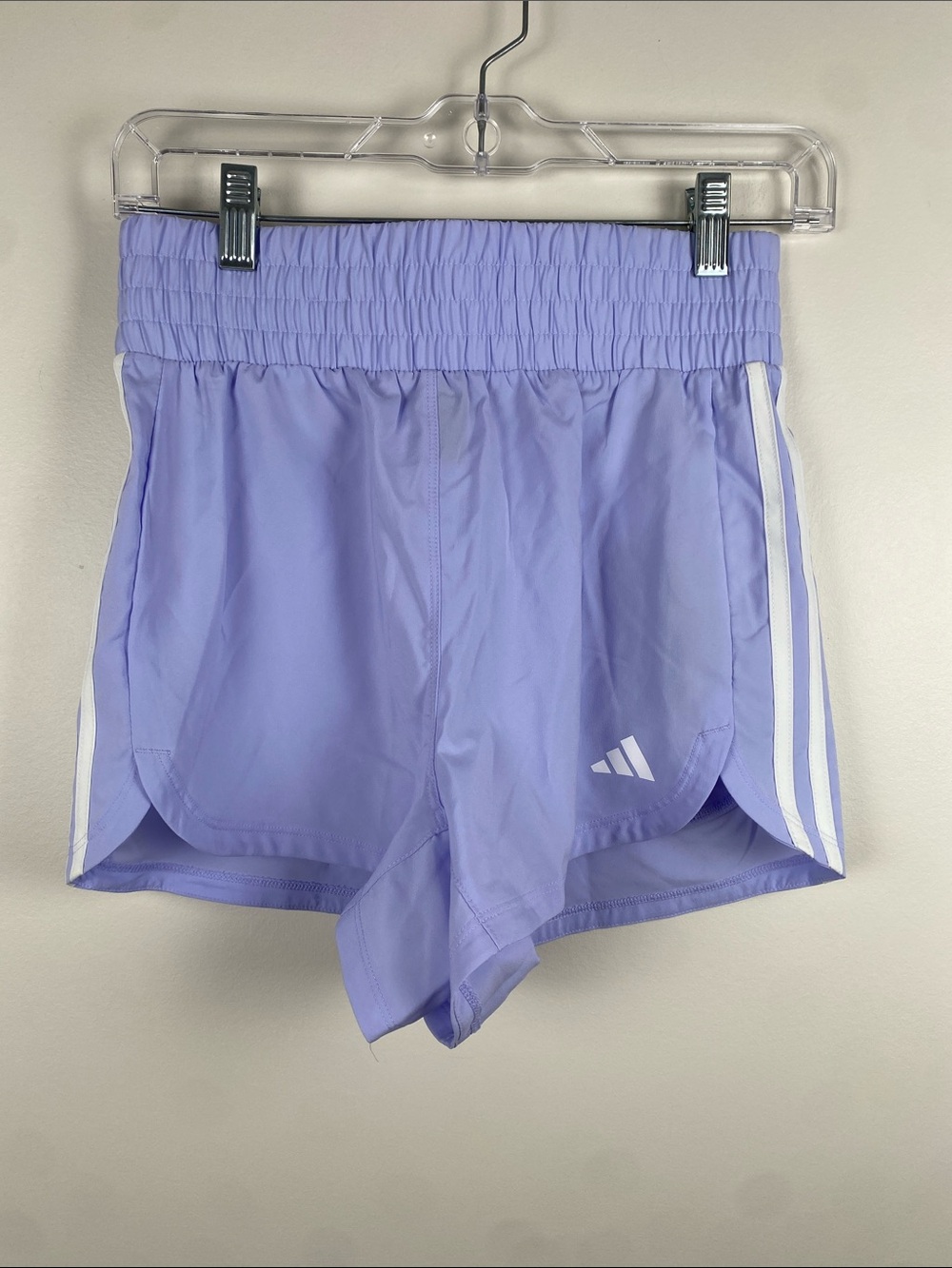 NWT adidas Lavender High‎ Rise Pacer Shorts 3" Inseam XS